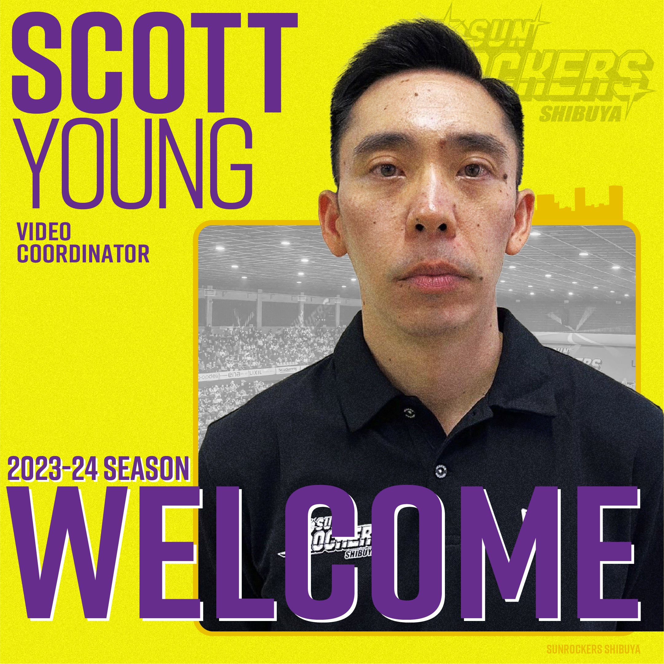 スコット・ヤング氏 ビデオコーディネーターとしてチームに加入 サンロッカーズ渋谷